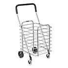 Polder Superlight Aluminum Shopping Cart - soft, Rubberized Handle for Pushing and Pulling Comfort