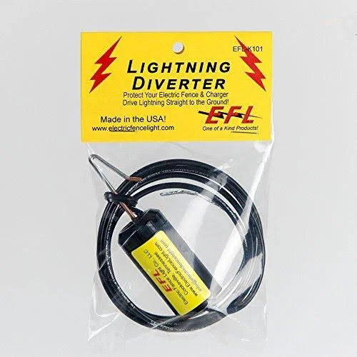 Solar Fence Charger 12 Volt 2 Joule, Free Lightning Diverter