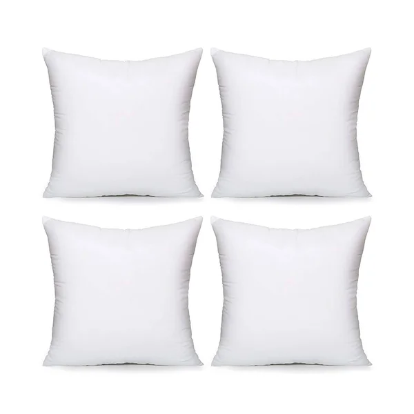 ACANVA Hypoallergenic Pillow Insert Form Cushion Sham - 22-4Pack, White, 4 Piece