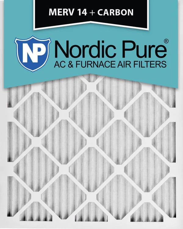 Nordic Pure 16x25x1 MERV 10 Pleated AC Furnace Air Filters 12 Pack