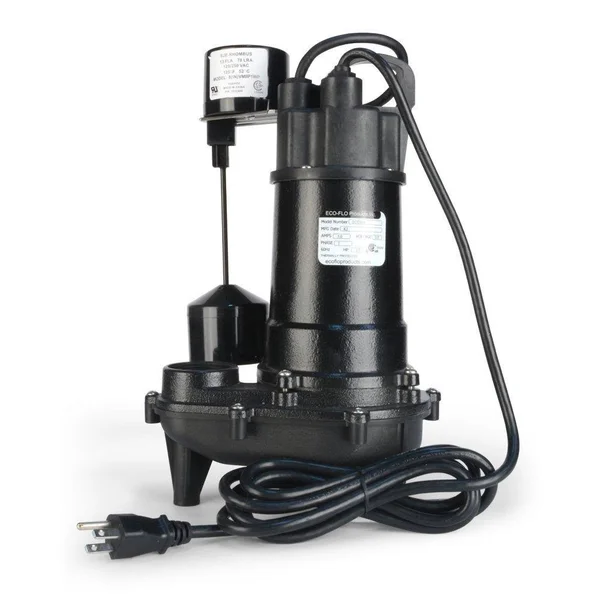 Eco-Flo 1/3 HP Submersible Cast Iron Sump Pump Ecd33v