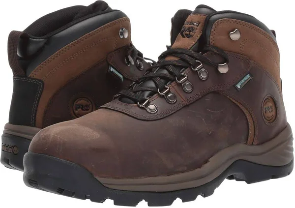 Timberland Pro Men's Flume Mid Waterproof Steel Toe Work Boots, Brown