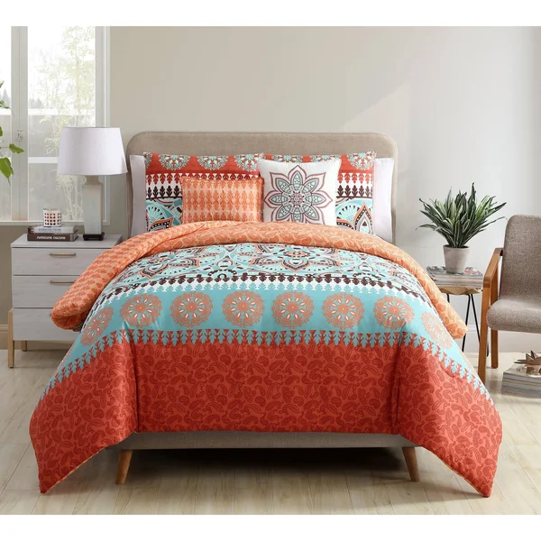 VCNY Home Ezra Reversible 5-Piece Comforter Set Full - Queen