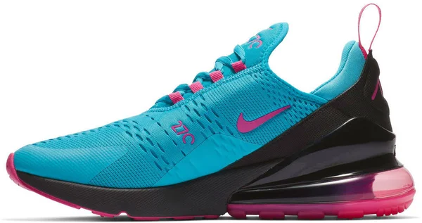 Nike Air Max 270 - Light Blue Fury/Laser Fuchsia Blue, 12