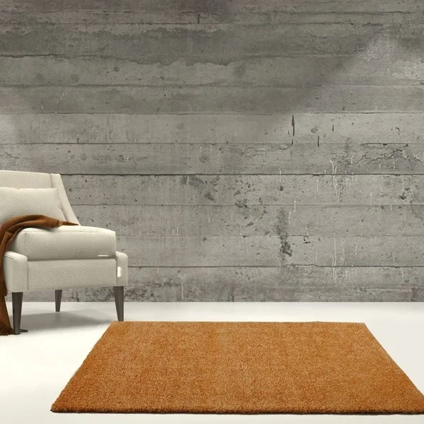 Ladole Rugs Shaggy Soft Plush Smooth Solid Plain Color Modern Durable Area Rug Carpet for Living Room Bedroom in Navy Blue, 7&10