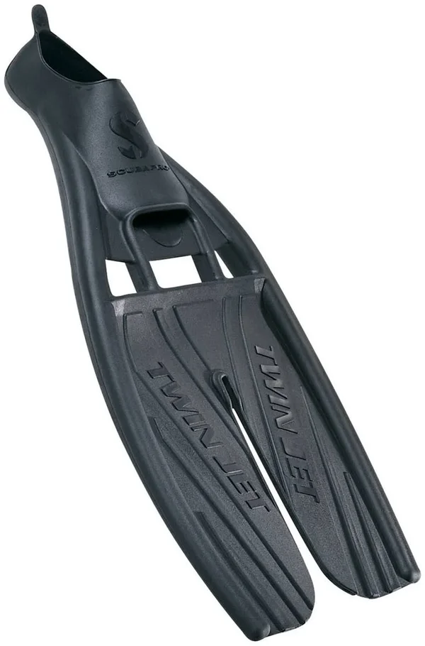 ScubaPro Twin Jet Full Foot Fins (Black, 7-8)