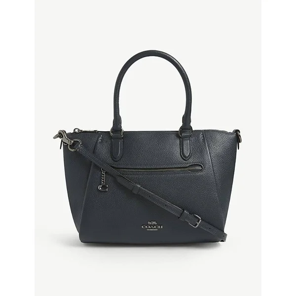 Coach Ladies Elise Satchel in Pine Green Pebble Leather 79316 GMN1A