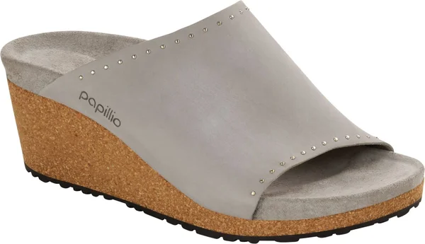 Birkenstock Namica Rivets Stone Nubuck, 36, Narrow