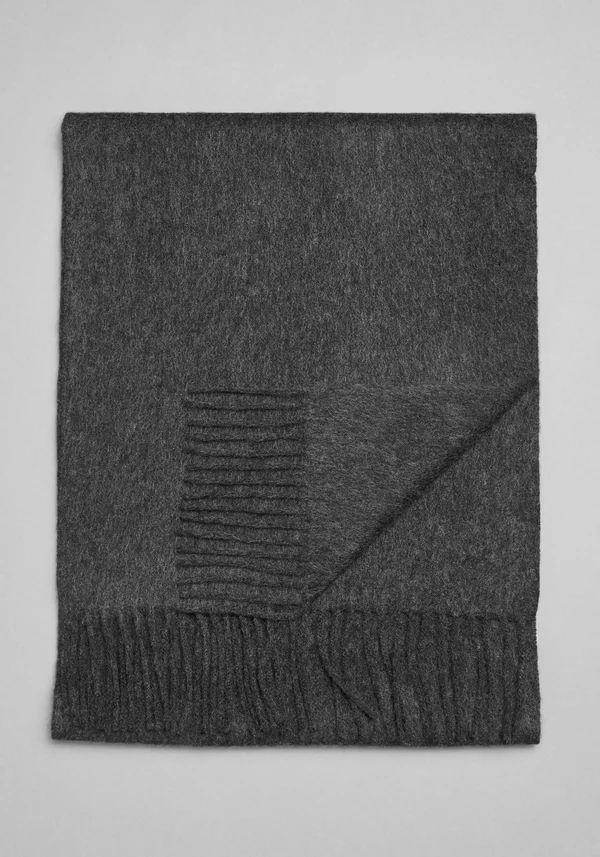 Jos. A. Bank Men's Cashmere Scarf, Charcoal, One Size