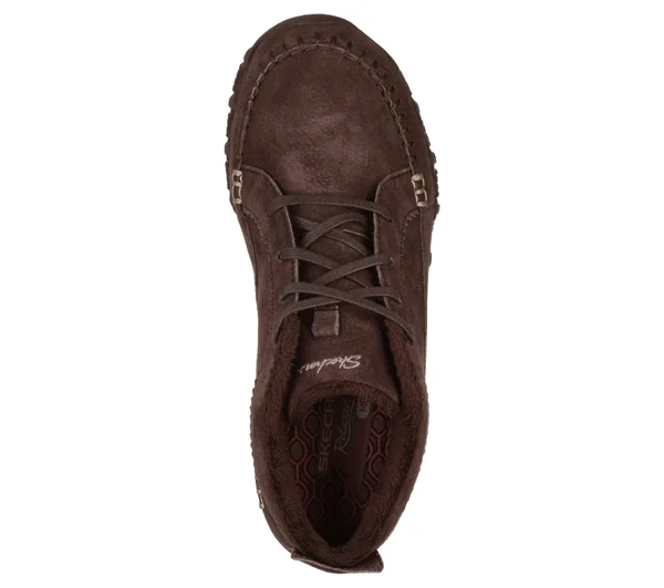 Skechers Women's Relaxed Fit: Bikers - Lineage Boots - Chocolate, 7.5