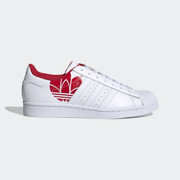 Adidas Superstar White/Scarlet
