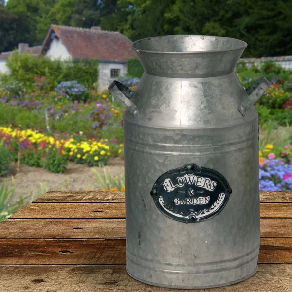 15x22 Garden Accents Antique Milk Can