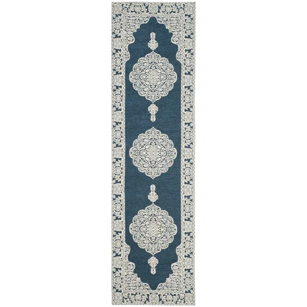 Safavieh Marbella Dark Blue/Ivory 2 ft. 3 in. x 8 ft. Runner Rug