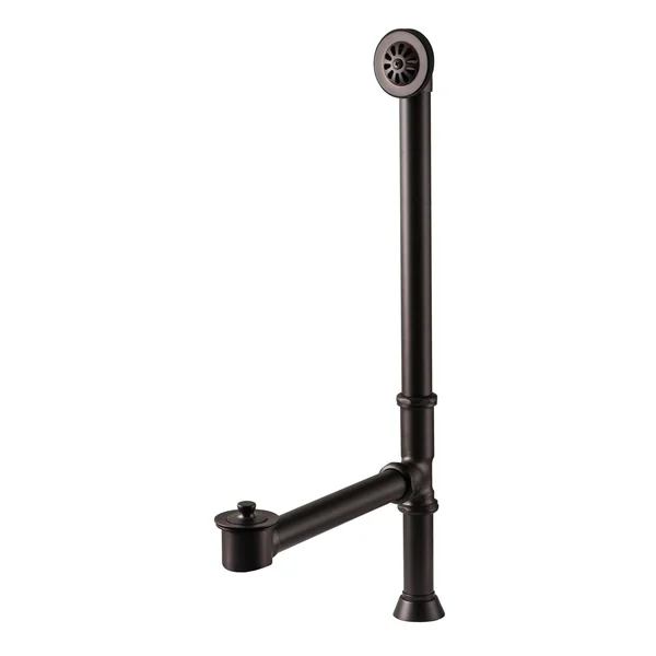 Water Creation Tub Drain for Claw Foot or Other Elegant Tubs Lift and Turn Exposed Finish WO-0001, Oil-Rubbed Bronze
