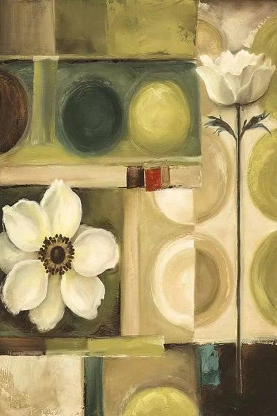 Lisa Audit Canvas Art Prints - 60s Bloom ( Floral & Botanical > Flowers art)