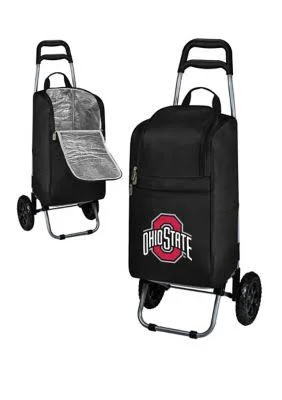 Picnic Time 545-00-175-444-0 Ohio State Buckeyes Black Cart Cooler