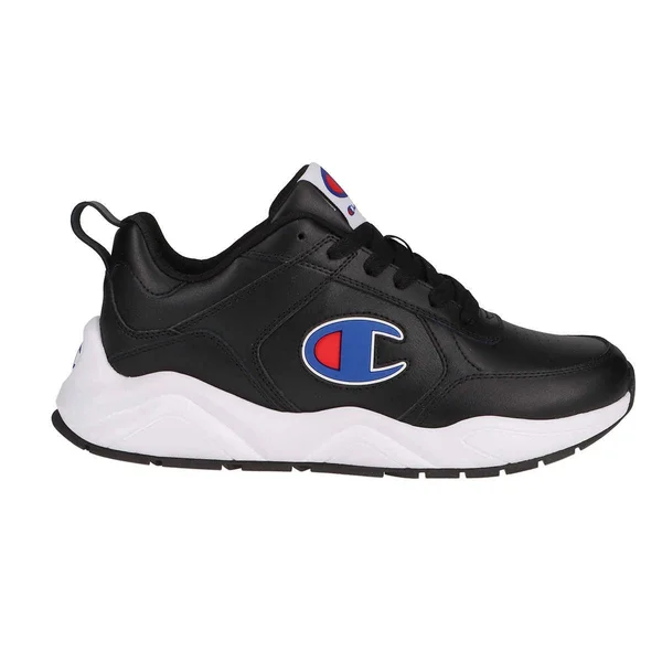 Champion Men's Shoes 93Eighteen Classic Lace Up Casual Running Walking Sneaker - Black or White (Black - 12)