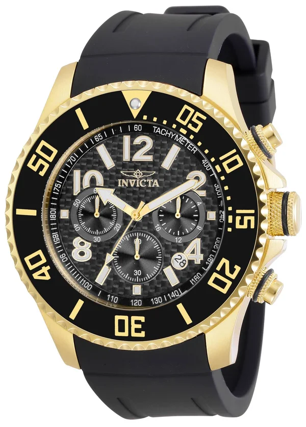 Invicta Pro Diver Chronograph Quartz Black Dial Men's Watch 30987