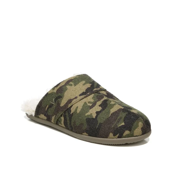 Vionic Alfons Men's Orthotic Slipper Olive Camo - 10 Medium