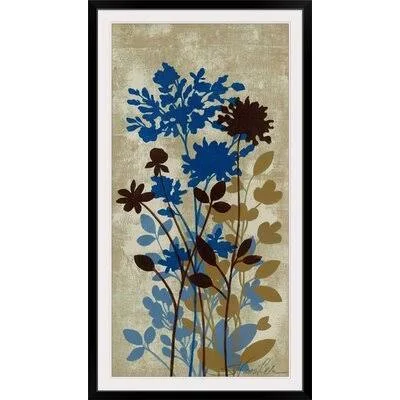 &Spring Bouquet II - Tan& by Silvia Vassileva Painting Print Great Big Canvas Size: 32x22 H x 20x22 W x 1x22 D, Format: Black Fr