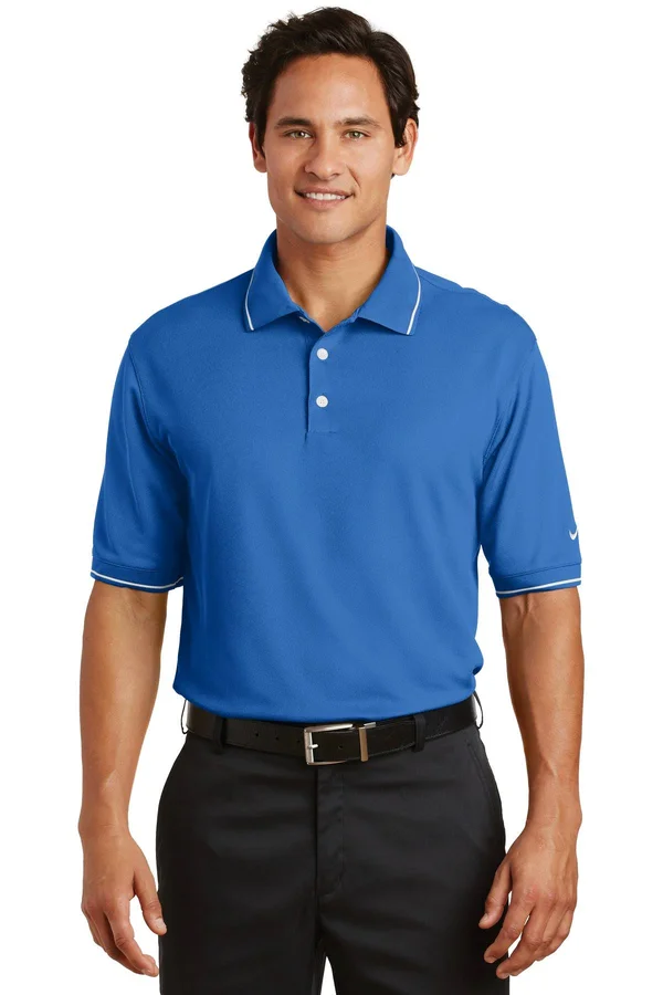 Nike 319966 Dri-Fit Classic Tipped Polo - Pacific Blue - 4XL