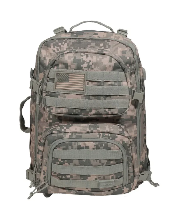 Rockland 20 in. ACU Camo Military Tactical Laptop Backpack - 13" x 8.5" x 20"