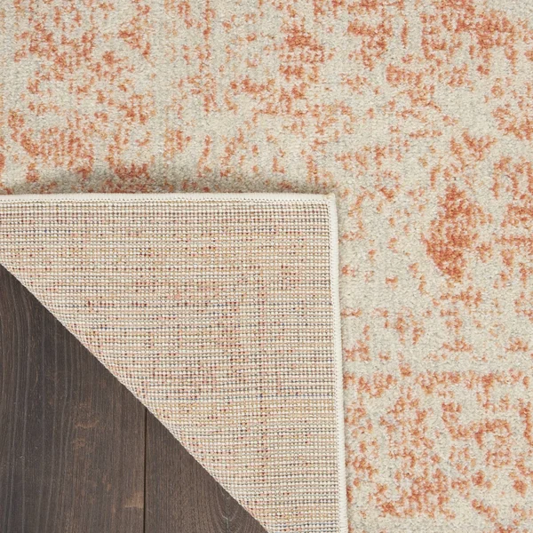 Nourison Tranquil TRA11 Area Rug - Ivory/Pink, 4& x 6&