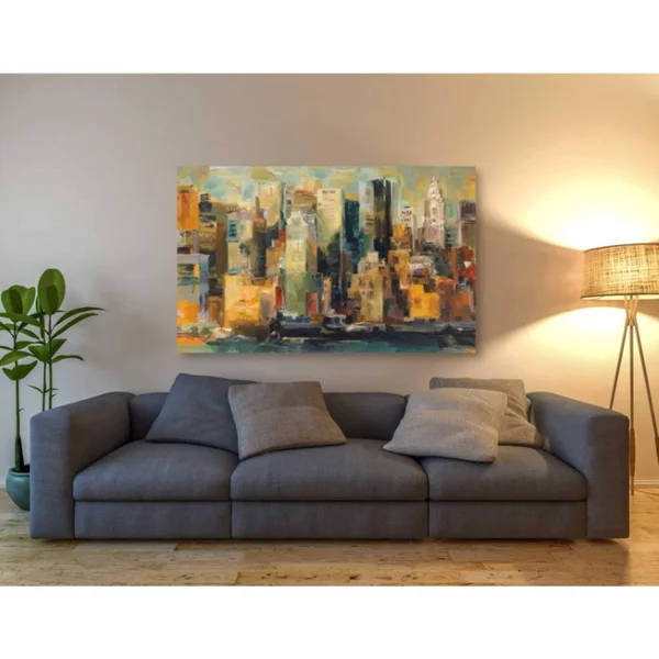 Epic Graffiti &New York New York& by Marilyn Hageman - Canvas Wall Art, 60x22x40x22