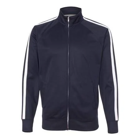 Independent Trading Co. - New Iwpf - Men - Unisex Poly-Tech Full-Zip Track Jacket - Adult Unisex, Size: 2XL, Blue