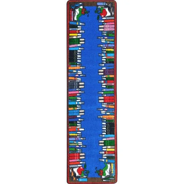 Joy Carpets Read & Learn Classroom Rug, 7&8x22 x 10&9x22 Rectangle