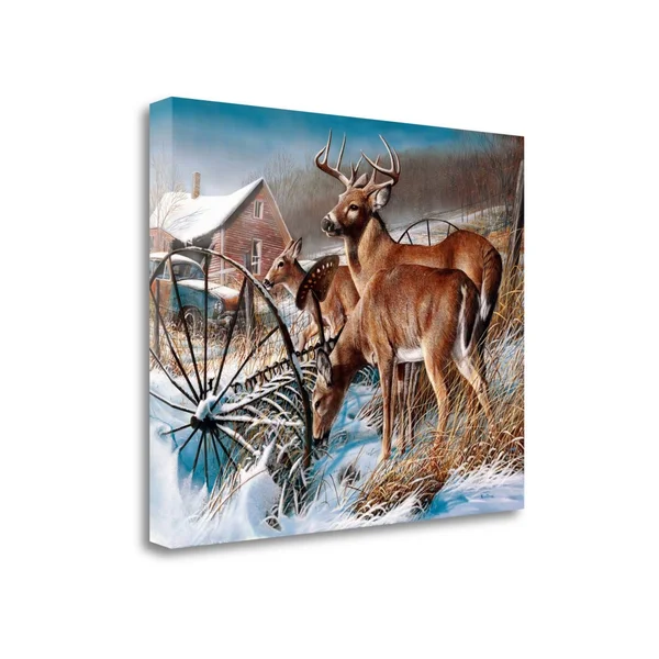 Tangletown Fine Art 'Snow Drifters' Print on Canvas - Brown