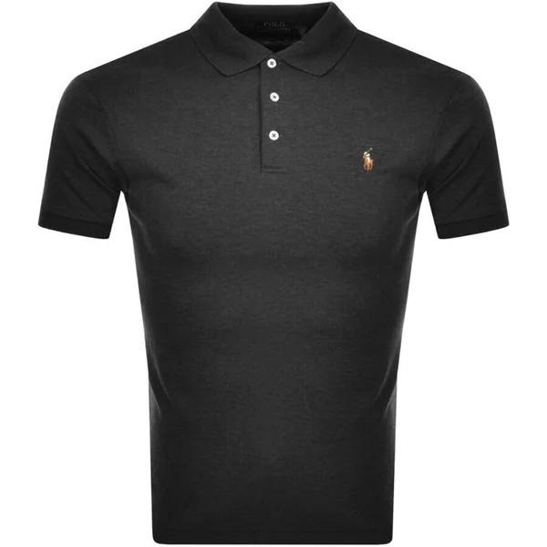 Ralph Lauren Slim Fit Polo T Shirt Grey