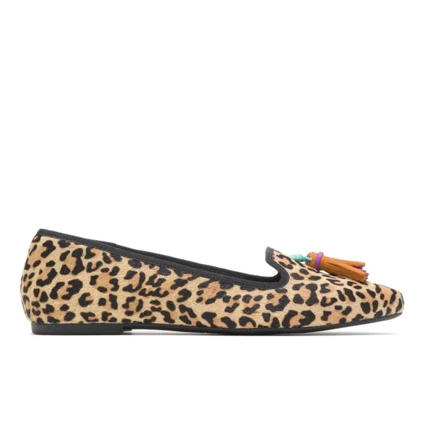 Hush Puppies Sadie Tassel Slip-On 8.5 Women's Leopard