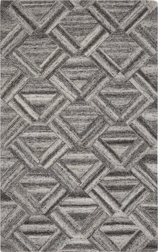 Safavieh Abstract 607 Area Rug - Grey, Black, 6& x 6& Round