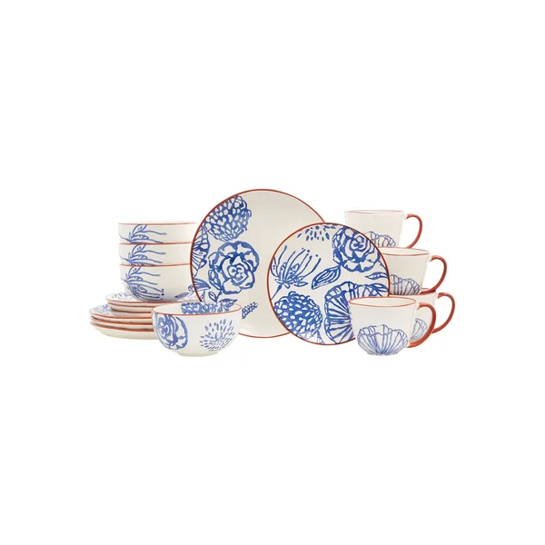 Baum Begonia 16-Piece Dinnerware Set Multi