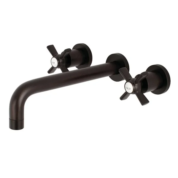 Kingston Brass KS8026ZX Millennium 2-Handle Wall Mount Roman Tub Faucet Polished Nickel
