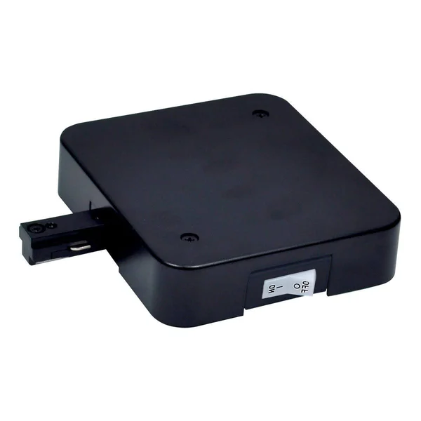 Nora NT-348B/2.5A T-Bar Live End Feed w/ Current Limiter - 2.5 Amps, 1 Circuit TRACK, Black