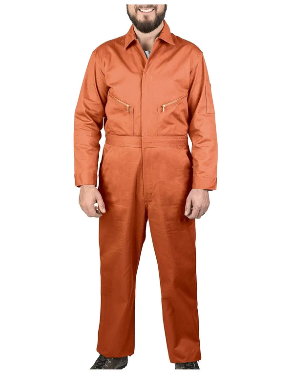 Walls 5515 Cotton Twill Non-Insulated Coveralls - Orange - 40