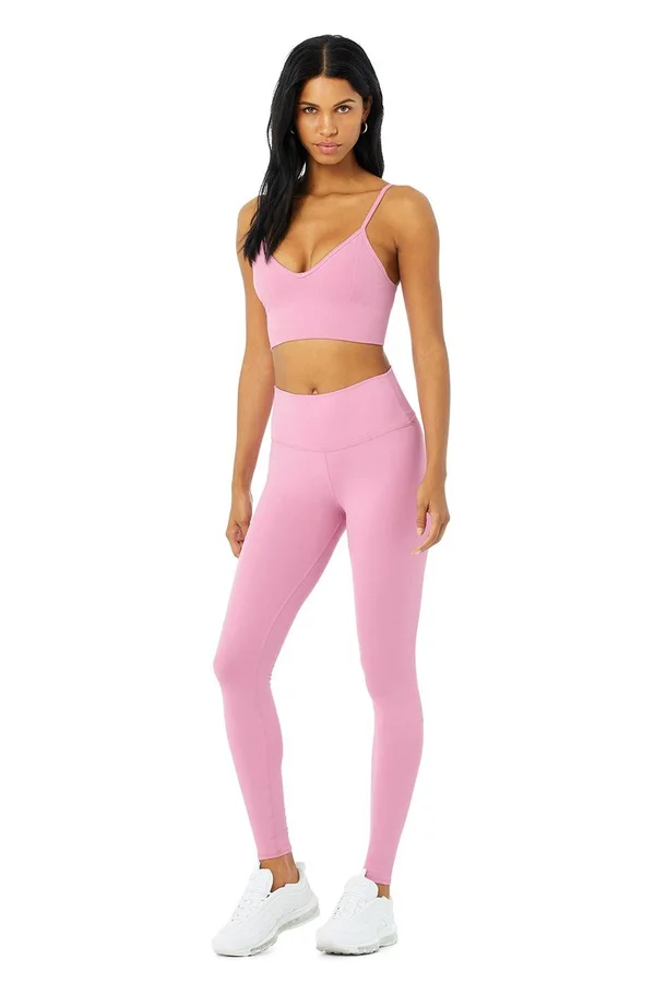 Alo Yoga, High-Waist Airbrush Legging in Parisian Pink, Size: Medium