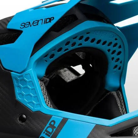 7iDP Project 23 Full Face Helmet - Gloss Electric Blue/Carbon, LG