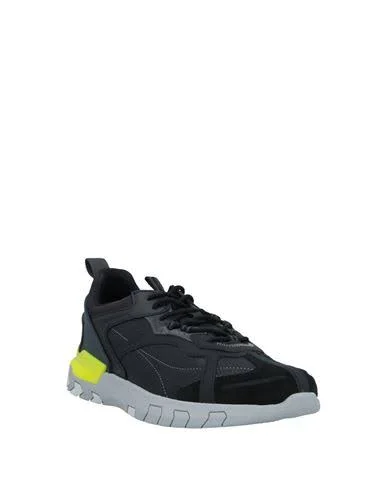 Geox Man Sneakers Black Size 6 Textile fibers - Soft Leather