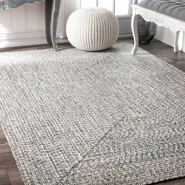 nuLOOM Lefebvre Braided Indoor/Outdoor Area Rug, 6& x 9&, Aqua