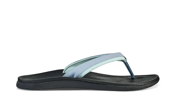 Olukai Punua Women's Beach Sandals Cloud Blue, Black - 10