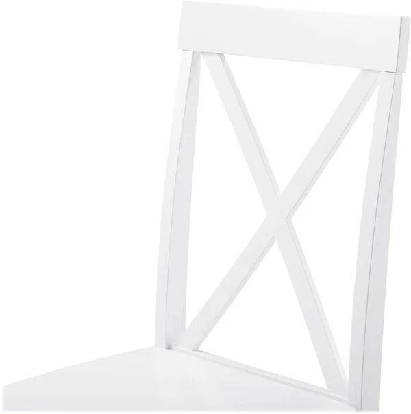 Walker Edison - Farmhouse Rectangular 5-Piece Dining Set - White