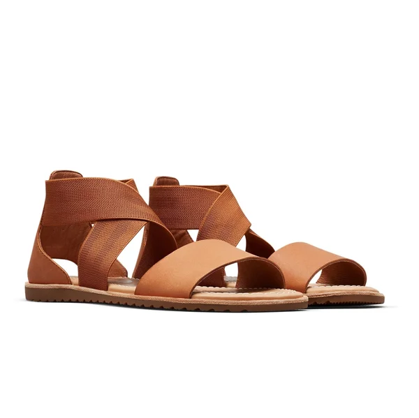 Sorel Ella Sandal Women's, Camel Brown, 9