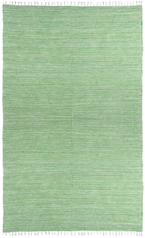 Complex Green Chenille 4 ft. x 6 ft. Area Rug