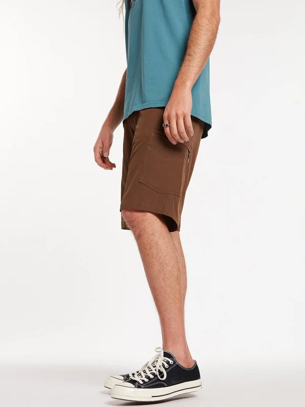 Volcom Surf N& Turf Dry Cargo Hybrid Shorts - Vintage Brown - Vintage Brown, 29