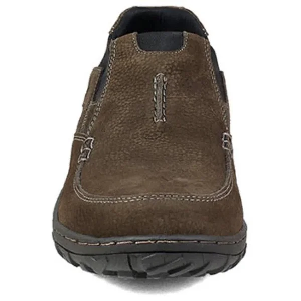 Men's Nunn Bush Quest Moc Toe Slip On - Size: 14, Brown