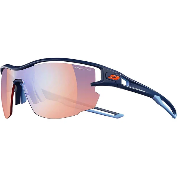 Julbo Aero Zebra Light Red Sunglasses Dark Blue/Dark Blue J4833436