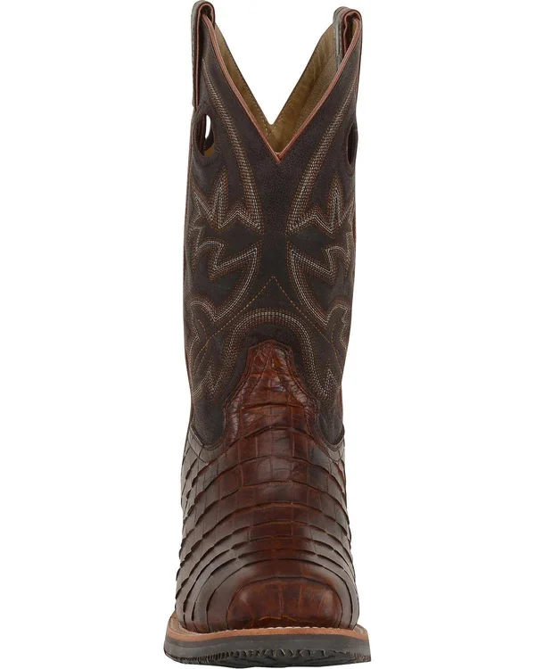 Double H Wide Square Safety Toe Roper 12x22 12 Men's Chocolate
